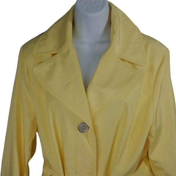 Novelti by AJG Wind/Water Resistant Coat Jacket  Yellow Tie Up XL - Picture 2 of 11